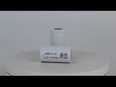 0.1C Relación de carga NI-Cd C 1.2V 2.5ah Celdas de batería para aplicaciones de baja temperatura